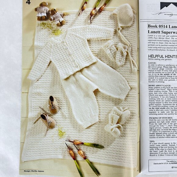 Sandnes Lanett Baby Knitting Pattern Book 0514 Toddler SandnesGarn Norwegian 0-4 - Picture 9 of 16